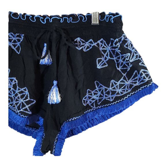 Poupette St Barth Embroidered Aba Boxer Shorts Resortwear Bohemian Women's S - Picture 4 of 7